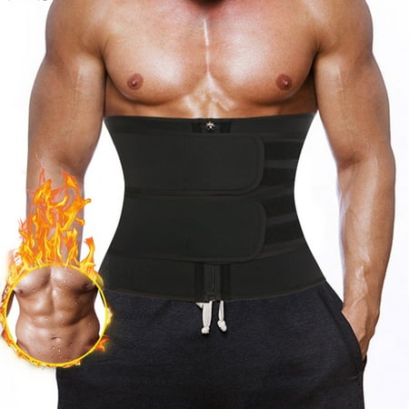 SLIMBELLE Men's Sauna Waist Training Trainer Sport Girdle Firm Control Compression Cincher Weight Loss Belt