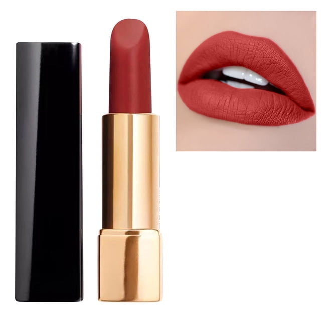 SIfdSeng Rouges à Lèvres pour Femmes Rouge à Lèvres Non Collant Ne Tombe Pas Couleur Longue Durée Rétention de Couleur Rouge à Lèvres Velours Vernis à Lèvres Nude