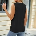 thumbnail image 5 of UYISJ Summer Tops for Women Sleeveless Criss Cross Casual Tank Tops Solid Color Shirt Basic Blouse, 5 of 5
