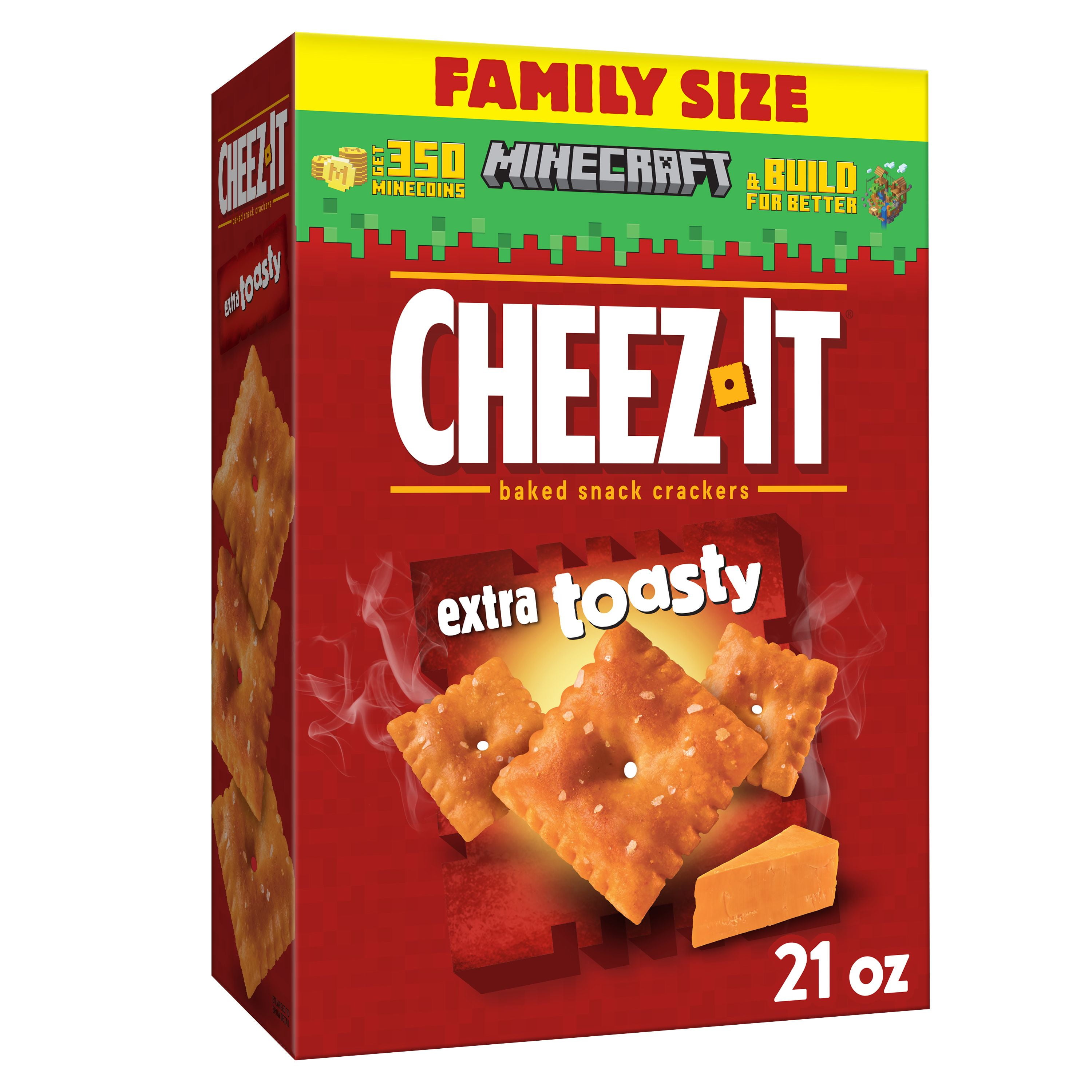 CheezIt Cheese Crackers, Extra Toasty, 21 Oz, Box Walmart Inventory