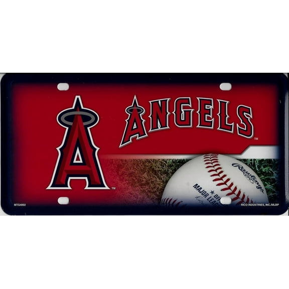Anaheim Angels Metal License Plate