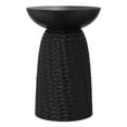 thumbnail image 6 of Boyd 16 inch Wide Solid Mango Contemporary Tall Accent Table in Black, Assembled, 6 of 10