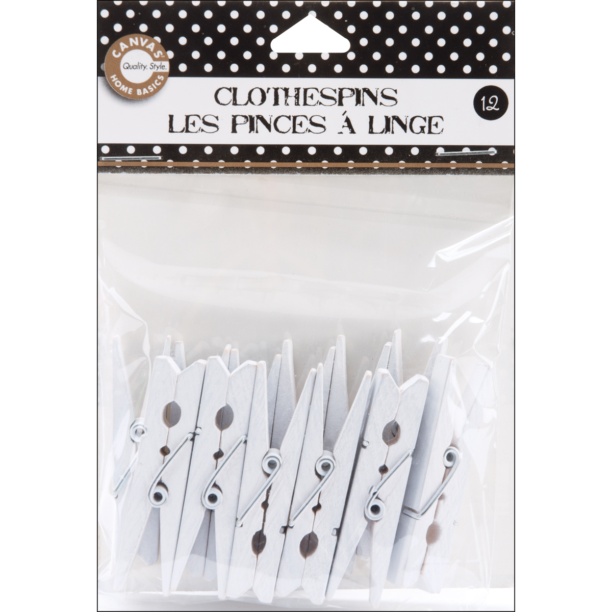 Small Clothespins 2" 12/PkgWhite Walmart Canada