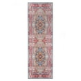 thumbnail image 3 of Superior Tanager Rustic Non-Slip Washable Indoor Area Rug, 2'7" x 12', Red, 3 of 12