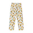 thumbnail image 6 of Balery Bee and Flowers print Men's Pajama Pants,Ultra Lightweight Pjs,Lounge Pant-Medium, 6 of 9