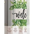 thumbnail image 6 of Green Leaves Sheer Curtains 84 Inch Length 2 Panels Set Window Treatments, Spring Summer Farmhouse Watercolor Plant Beige Rod Pocket Semi Curtains for Living Room/Bedroom/Kitchen Décor, 104"W x 84"L, 6 of 7