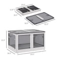 thumbnail image 2 of MINKUROW Closet Organizers and Storage 18 Gal,Stackable Collapsible Storage Bins,Storage Cabinet ,Plastic Foldable Folding Box for Home,Dorm Room Essentials, 2 of 5