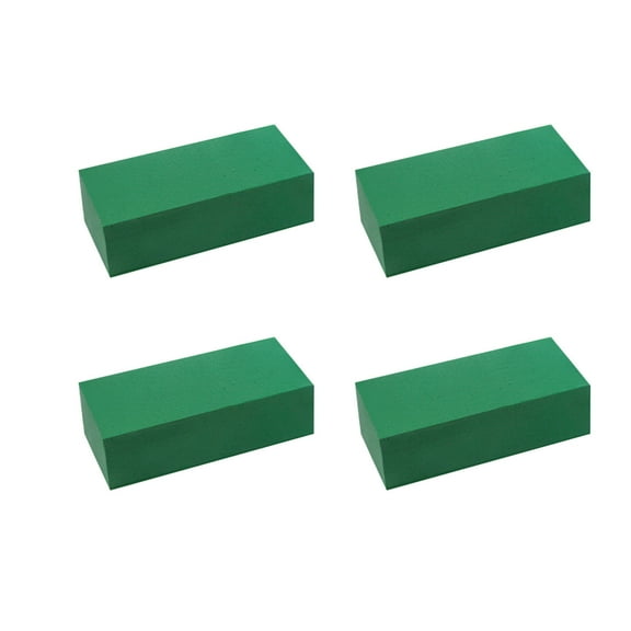 HuiXinOu Floral Foam for Fresh and Dried Flowers, 4 Pack Oasis Brick for Bouquet Arrangements, Gardening Craft and Wedding Floral Supplies