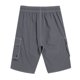 thumbnail image 3 of Pantalones Cortos para Hombre de Cintura Elástica con Bolsillos Pantalones de Verano Casuales de Color Sólido, Poliéster Ligero de Moda para la Playa, la Natación Y el Uso Diario, 3 of 6