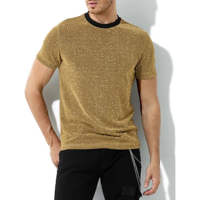 Playera De Lentejuelas Fashion Discoteca Hombre Arjen Kroos