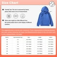 thumbnail image 2 of TiaoBug Kids Boy Girls Plain Drawstring Hooded Sweatshirt Long Sleeve Pullover Hoodies Sweater Top with Pocket Black 9-10, 2 of 2