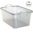 thumbnail image 6 of Life Story 55 Qt Stackable Storage Bin, Light Duty Lidded Container, Clear, 18 Pack, 6 of 6