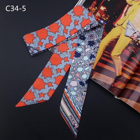 kaondbfi Women's Summer Outdoor Travel Essentials Accessories Scarf for Women Fashion Ladies Ribbon Bag Hat Headband Tied Handle Small Ribbon Scarf