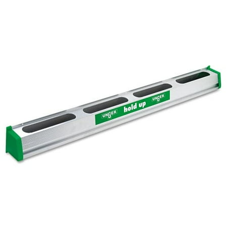 

Unger Hold Up Aluminum Tool Rack 36w x 3.5d x 3.5h Aluminum/Green (HU900)