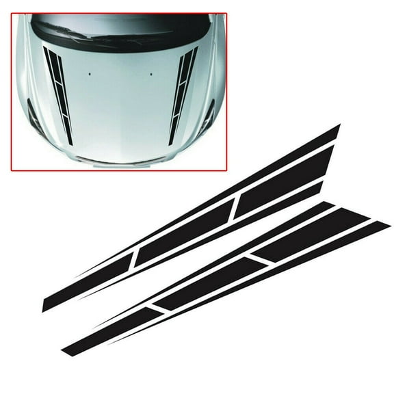 Get a Luxurious Look for Your Car with Racing Stripes Vinyl Decal Front Hood Sticker Waterproof and Long lasting