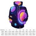 thumbnail image 2 of Space Galaxy Planets Print Men's Women New Sweatshirt Hoodie Men's Plus Size Sweatshirt Hooded Sweatshirt 3d Printed Street Men's Cloth, 2 of 6