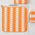 thumbnail image 4 of Smuge 12 Pack Washcloths, 13"x13" Quick Dry Hand Face Towels Cloth Soft Microfiber Drying Kitchen Dish Towels (Tangerine), 4 of 7