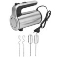 thumbnail image 1 of Electric Hand Mixer Adjustable Stainless Steel Kitchen Handheld Mixer with Whisk Beater Dough Hooks 200W, 1 of 5