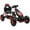Red, variant on Aosom Pedal Go Kart w/ Adjustable Seat, Rubber Wheels Shock Absorb, Blue