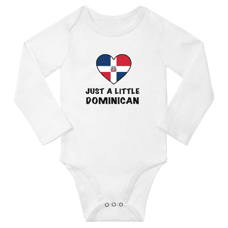 

Just a Little Dominican Baby Long Sleeve Romper (White 12 Months)