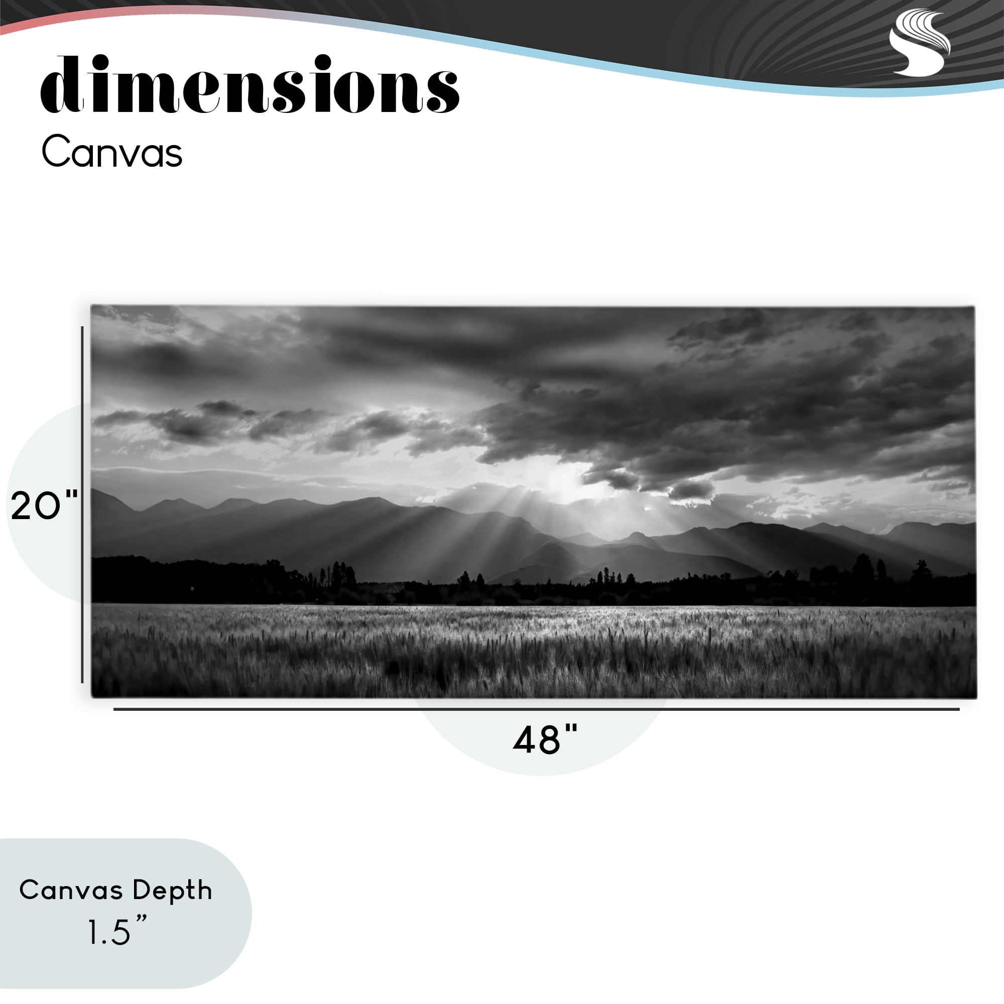 Stupell Industries Mountain Morning Sunbeams Canvas Wall Art, design by Steve Toole