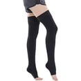 thumbnail image 3 of HAHDAXIA Thigh High Compression Stockings Women Men, 30-40 mmHg, Open Toe, 3 of 7