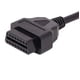 thumbnail image 5 of OBD2 OBD II 16 pines ángulo recto macho a hembra cable adaptador de diagnóstico extensión de coche 39 pulgadas, cable OBD2 macho a OBD hembra codo en forma de L herramienta de diagnóstico de potencia completa 16 pines brillar Electrónica, 5 of 5