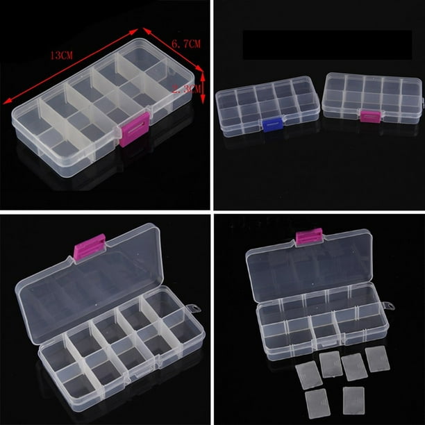 Mace 10 Grids Plastic Storage Box For Small Component Jewelry Tool Box Other