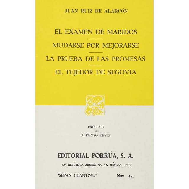 El examen de maridos Editorial Porrúa 9789684329737