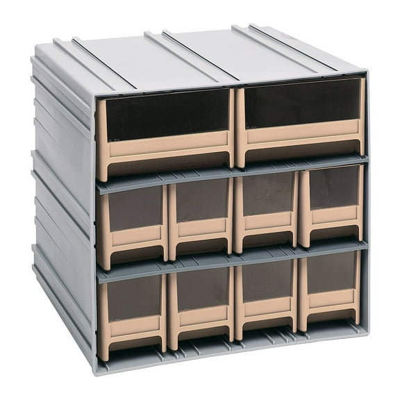Quantum Storage Systems Storage Cabinet, Interlocking in Polysteryne Material, Gray Color