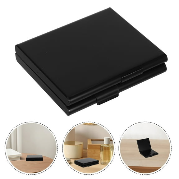 Raindrops Portable Clamshell Cigarette Case Aluminum 20ocs Cigarette Packaging Case (Black)