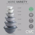 thumbnail image 5 of COOK WITH COLOR 12-Pc Mixing Bowls with Lids Set Plastic Bowls for Kitchen, Gray, 5 of 10