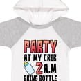 thumbnail image 4 of Inktastic Party at My Crib 2 A.m. Bring Bottle Baby Humor Boys or Girls Baby Bodysuit, 4 of 5