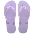 thumbnail image 1 of Havaianas Women's Slim Glitter Flourish Flip Flop Sandals, Purple, Size 7/8, 1 of 4