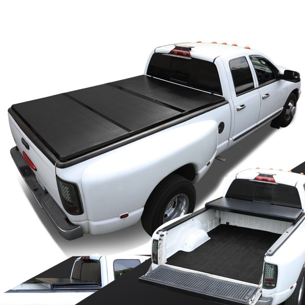 For 2004 2018 Ford F150 5 5ft Short Bed Aluminum Frame Hard Tri Fold Tonneau Cover 17 16 15 14 13 12 11 10 09 08 07 06 Walmart Com Walmart Com