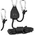 thumbnail image 4 of IGUOHAO 4pcs Heavy Duty Adjustable Rope Clip Hanger Reinforced Metal Internal Gears Ratchets for Growing Light Fixtures, 4 of 7