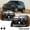 Black Amber, variant on For 02-09 Chevrolet Trailblazer Chrome Housing Replacement Headlight Lamps SET