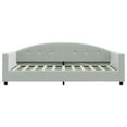 thumbnail image 3 of vidaXL Day Bed without Mattress Light Gray 39.4"x74.8" Velvet, 3 of 7
