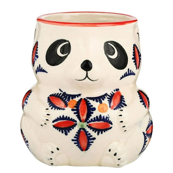 Ceramic Cocktail Tiki Mug Tiki Glass Animal Shape Party Favors , Great Present for Hosts, Wedding Registries and Housewarmings Tumbler Gifts , Panda 480ml