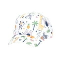 thumbnail image 2 of Delliss Toddler Baseball Hat Baby Dinosaur Printed Baseball Cap Infant Boys Girls Sun Hat Breathable Cute Hats for Spring Summer, 2 of 4