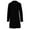 Black, variant on Women's Single-Breasted Mid-Length Trench Coat Slim Fit Jacket with Front Pockets,Overcoat for Fall and Winter