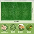 thumbnail image 4 of Sanmadrola Dog Pee Pads Puppy Pet Pad Artificial Dog Grass Pad Training Pads for Dogs Potty Pee Tray Fake Grass Mat Reusable for Indoor and Outdoor Washable 20x40 inch Large, 4 of 8
