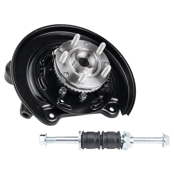 TRQ Complete Wheel Hub Bearing & Steering Knuckle Assembly LH for 01-08 Forester BHA42846