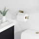 thumbnail image 4 of Juego De Accesorios De Baño De 15 Piezas De Oro Cepillado: Barra Para Toallas De 23,6 Pulgadas, Aro Para Toalla, Soporte Para Papel Higiénico Y Ganchos, Herrajes Para Baño Montados En La Pared, Resist, 4 of 5