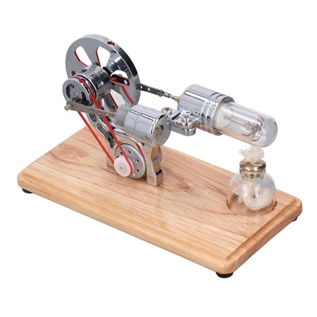 Hot Air Stirling Engine Motor Model, Educational Toy Heat Steam Power Physics Science Experiment Engine Model Teaching Tool For Gifts Kids Adults