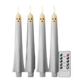 thumbnail image 1 of Velas cónicas sin llama, velas LED decorativas para ventanas, candelabros LED de 27 cm (10,63 pulgadas) con 4 piezas, 1 of 9
