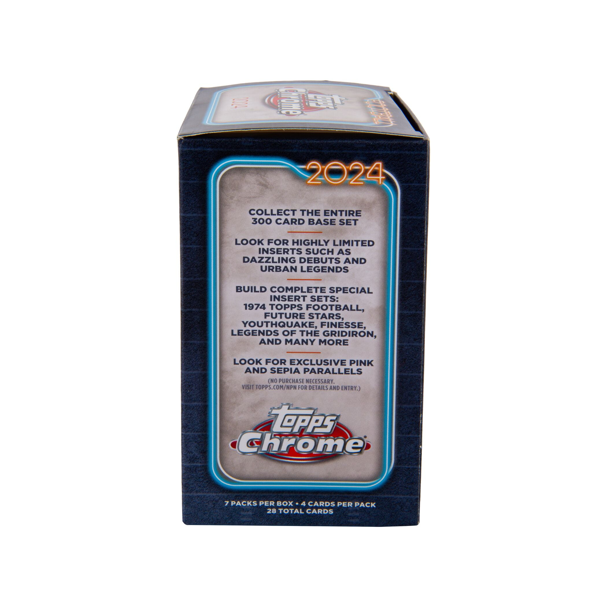2024 Topps Chrome Football Trading Cards Value Box