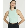 thumbnail image 5 of Real Essentials 5 Pack: Women's Ribbed Sleeveless Cropped Racerback Tank Top Casual Crop Top, 5 of 6