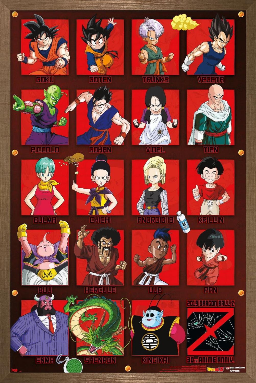 Dragon Ball Z - Anniversary Wall Poster