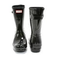thumbnail image 6 of Hunter Women's Original Short Back Adjustable Gloss Rain Boots, Black,6 M US, 6 of 7